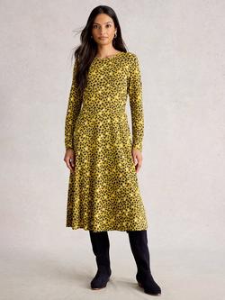 White Stuff Madeline Jersey Midi Dress, Chart/Multi, Chart/Multi