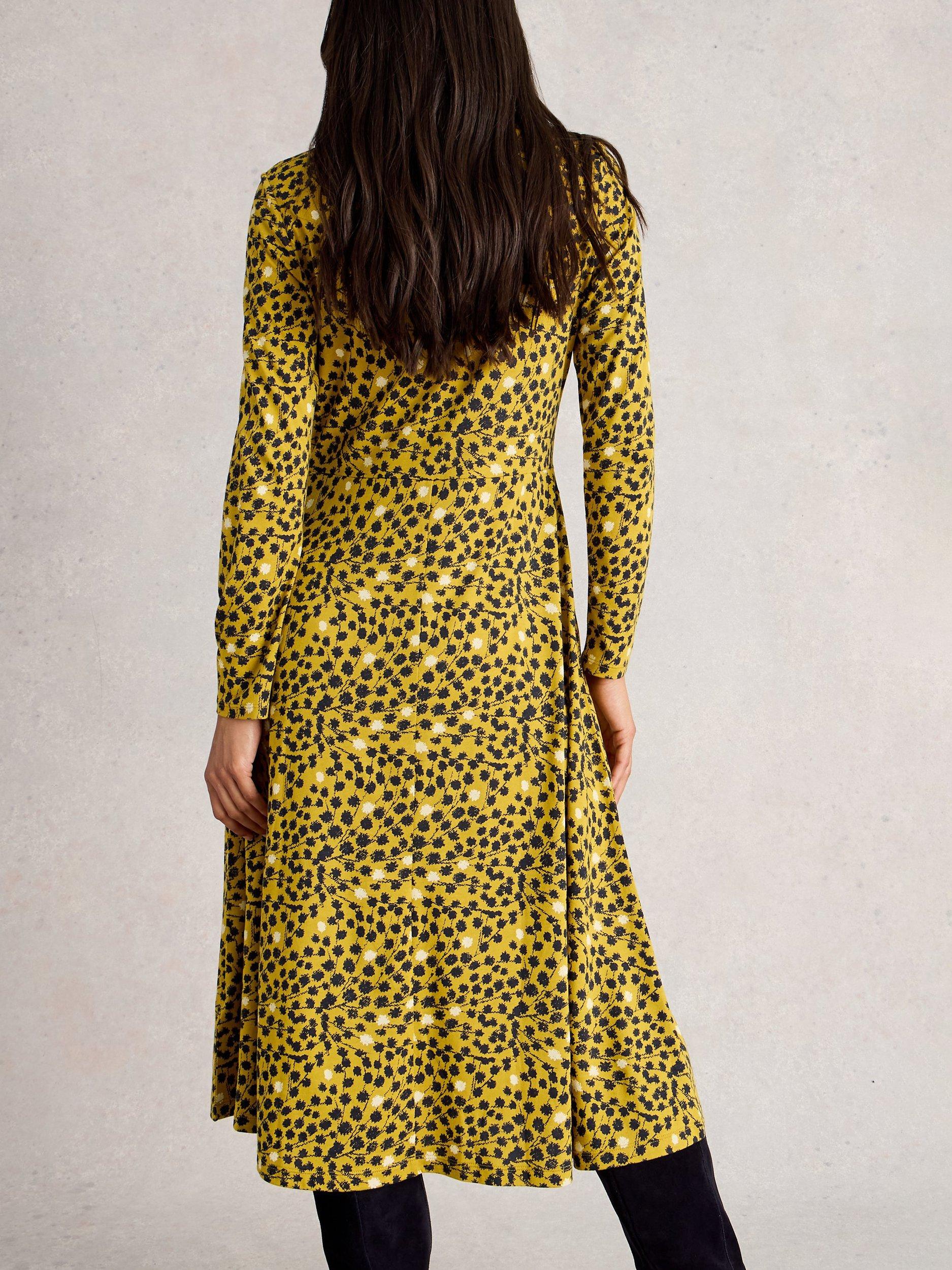 Product image 2 of 6, which shows White Stuff Madeline Jersey Midi Dress, Chart/Multi, 6