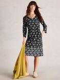 White Stuff Tallie Floral Jersey Dress, Black/Multi