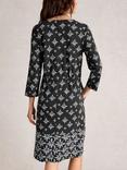 White Stuff Tallie Floral Jersey Dress, Black/Multi