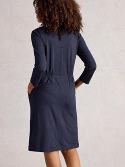 White Stuff Tallie Sparkle Jersey Dress - view 2, Navy/Multi