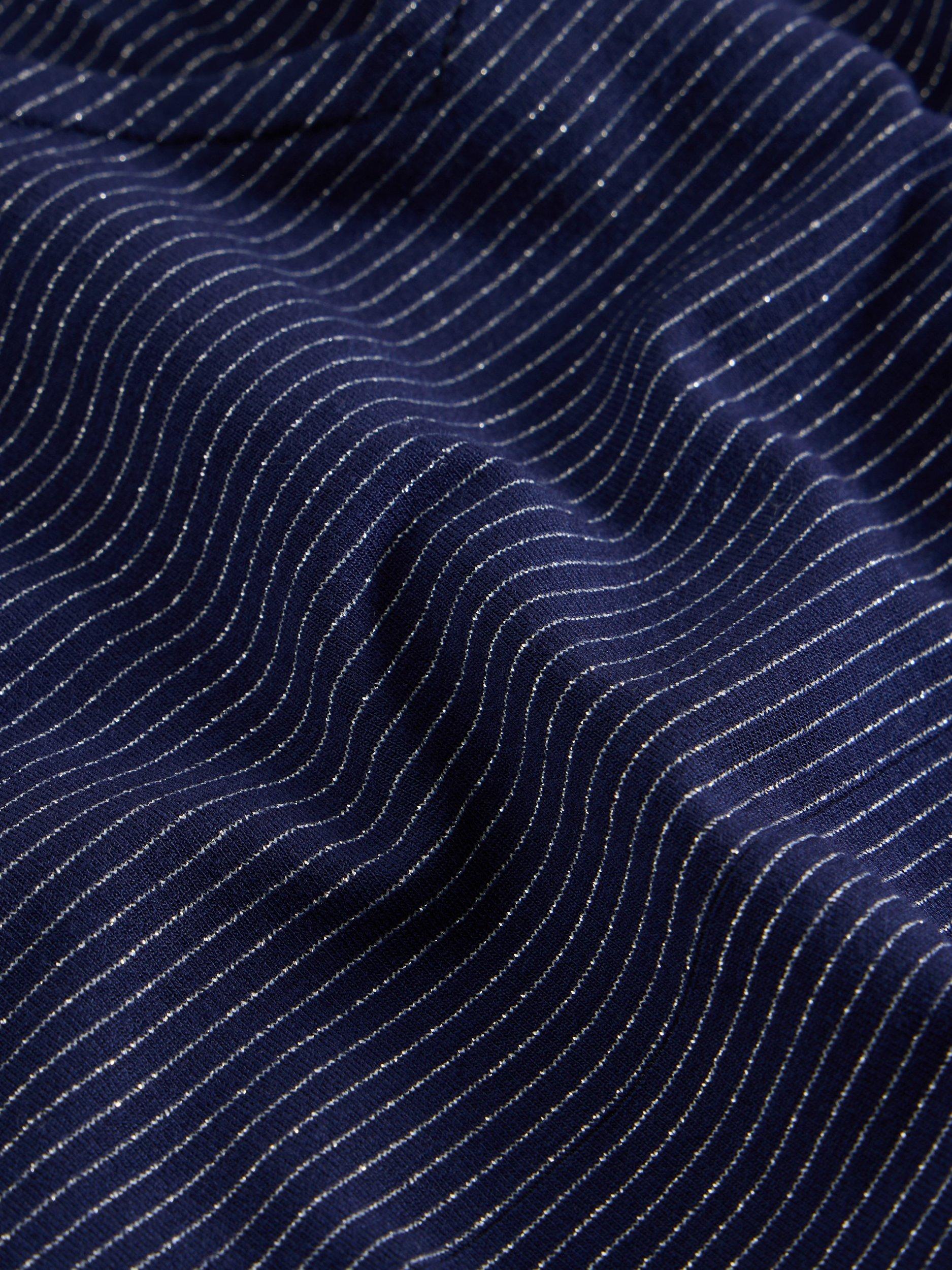 Product image 6 of 6, which shows White Stuff Tallie Sparkle Jersey Dress , Navy/Multi, 6