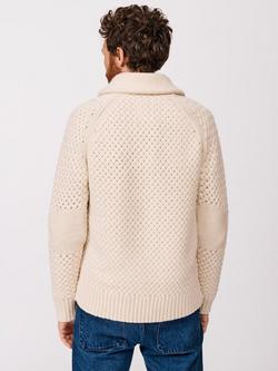 Aubin Frampton Wool Blend Shawl Cardigan - view 2, Ecru