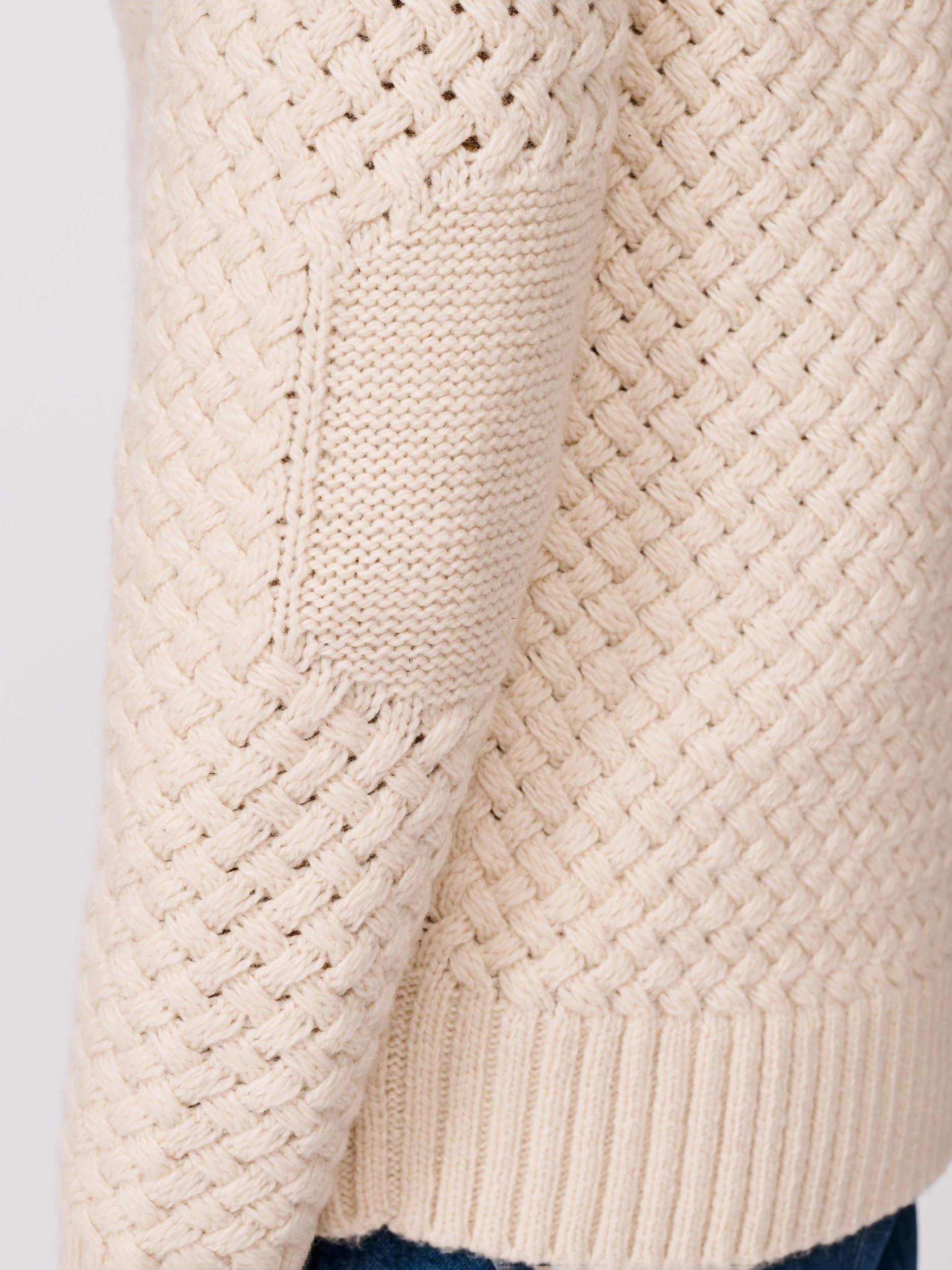 Product image 6 of 7, which shows Aubin Frampton Wool Blend Shawl Cardigan, Ecru, S