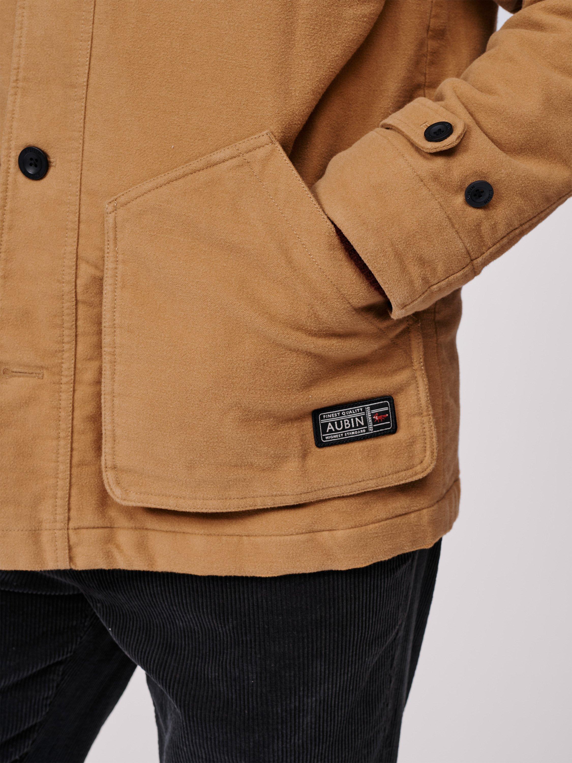 Product image 5 of 8, which shows Aubin Bennett Cotton Moleskin Utility Jacket, Dijon, XXL