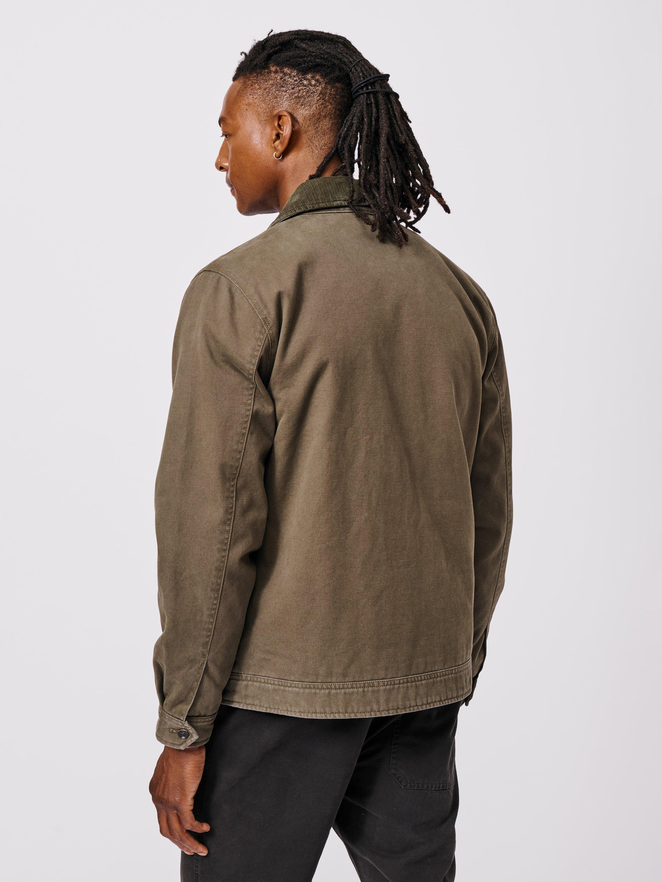 Product image 2 of 9, which shows Aubin Newland Harrington Jacket, Khaki, S