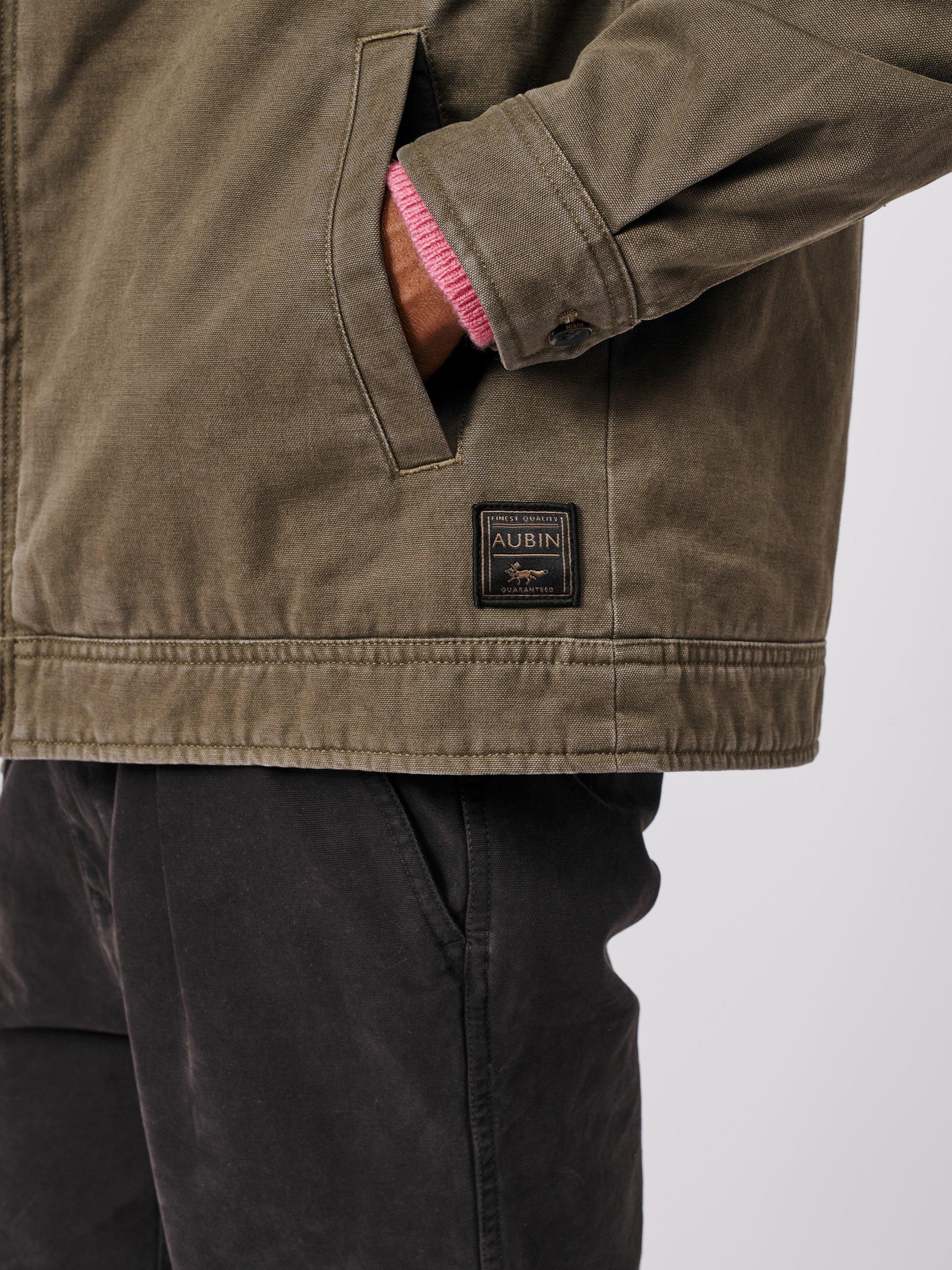 Product image 6 of 9, which shows Aubin Newland Harrington Jacket, Khaki, S