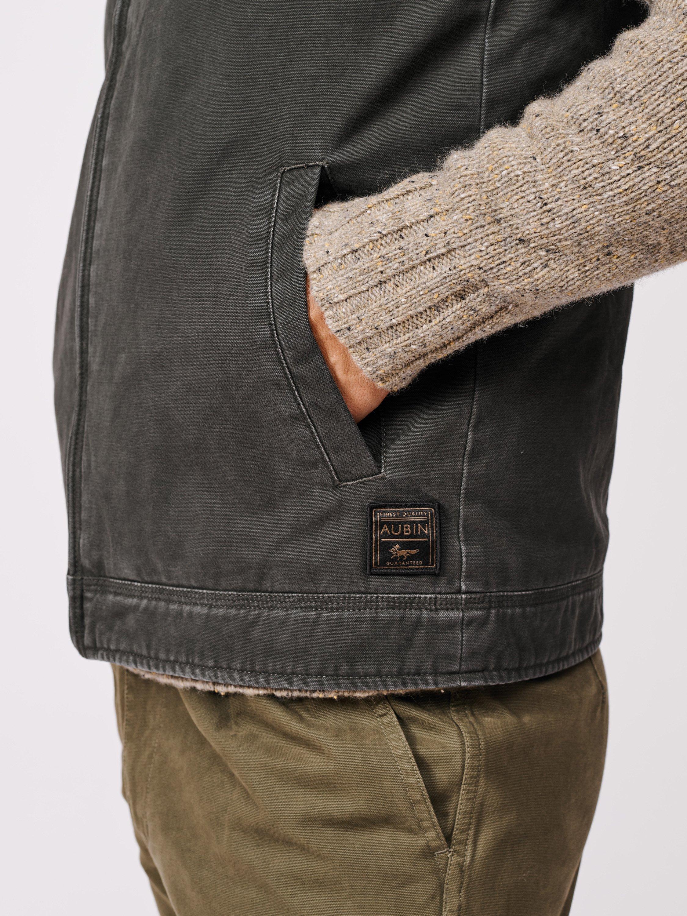 Product image 4 of 6, which shows Aubin Duke Canvas Gilet, Black, S