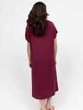Cyberjammies Yasmin Jersey Long Nightdress, Ox Blood