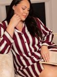 Cyberjammies Yasmin Stripe Nightshirt, Ox Blood