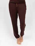 Cyberjammies Claudia Jersey Pyjama Bottoms, Chocolate