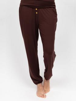 Cyberjammies Claudia Jersey Pyjama Bottoms, Chocolate, Chocolate