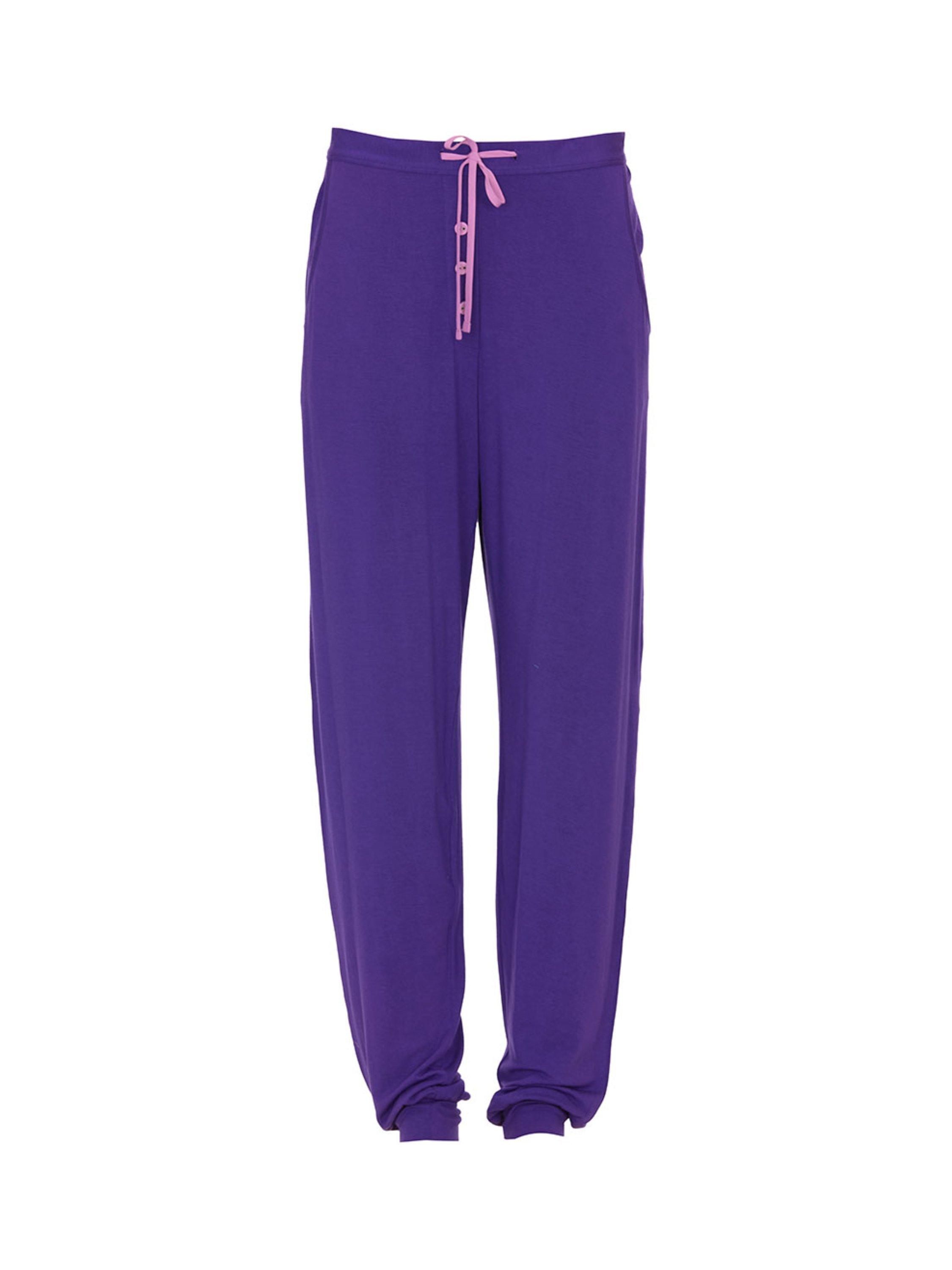 Product image 4 of 4, which shows Cyberjammies Evolet Jersey Pyjama Bottoms, Purple, 6