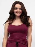 Cyberjammies Yasmin Hidden Support Jersey Vest Top, Ox Blood
