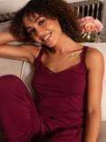 Cyberjammies Yasmin Hidden Support Jersey Vest Top, Ox Blood