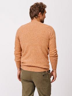 Aubin Abbots Wool Touch Crew Neck Jumper - view 2, Rust