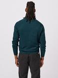 Aubin Bonby Zip Neck Jumper, Dark Green