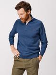 Aubin Bonby Zip Neck Jumper, Marine