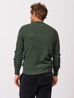 Aubin Phillips Wool Blend Crew Neck Jumper - view 2, Khaki