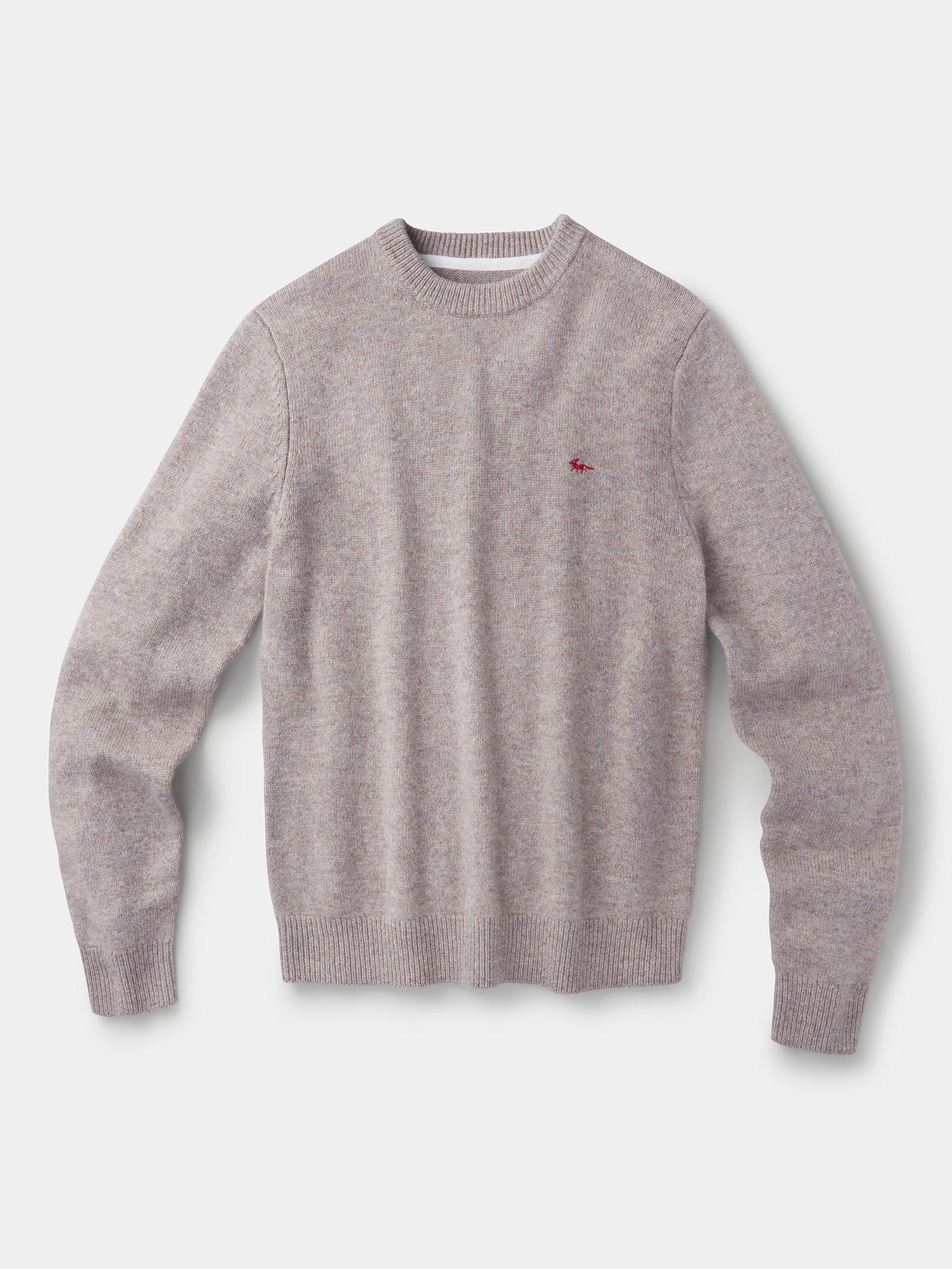 Product image 5 of 5, which shows Aubin Phillips Wool Blend Crew Neck Jumper, Stone, S