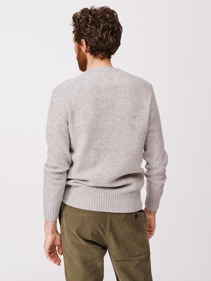 Aubin Prestwick Wool Crew Jumper - view 2, Silver