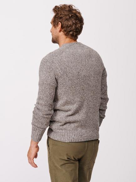 Aubin Riply Twist Knit Wool Blend Jumper - view 2, Khaki