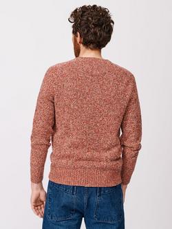 Aubin Riply Twist Knit Wool Blend Jumper - view 2, Rust