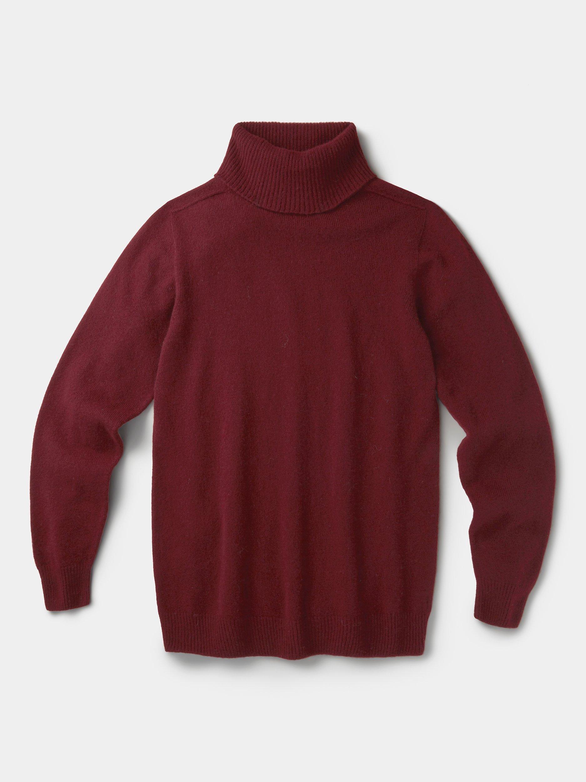 Product image 6 of 6, which shows Aubin Taylor Wool Roll Neck Jumper, Rust, S