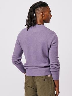 Aubin Westbourne Crew Neck Merino Wool Jumper - view 2, Light Grape