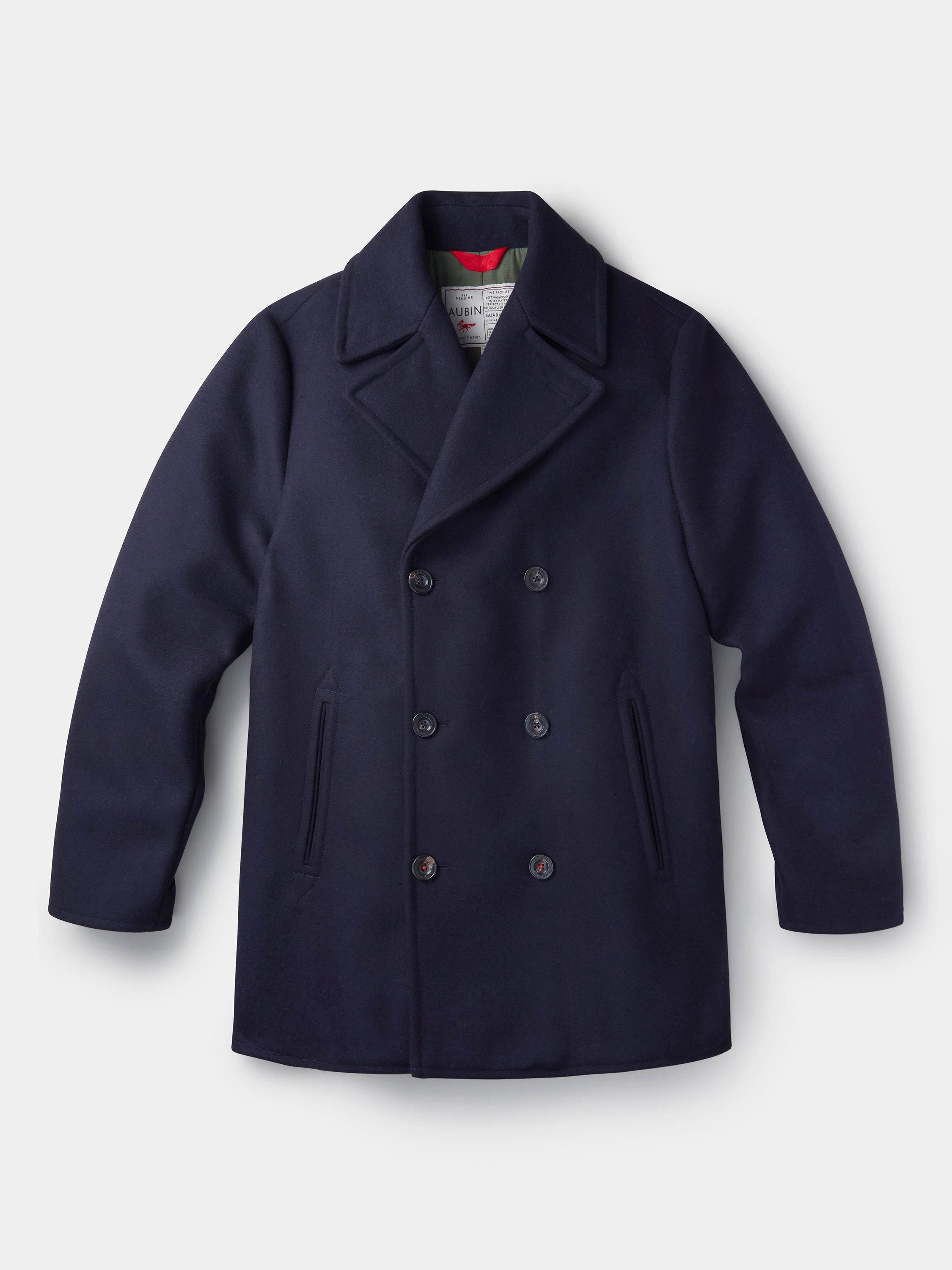 Product image 11 of 11, which shows Aubin Bridges Wool Short Peacoat, Navy, S