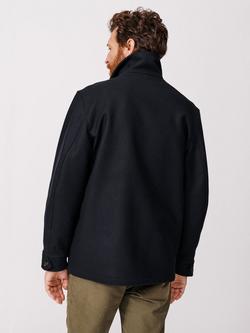 Aubin Larch Wool Short Coat - view 2, Black