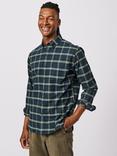 Aubin Aldridge Check Oxford Shirt, Navy/Multi