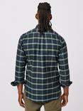 Aubin Aldridge Check Oxford Shirt, Navy/Multi