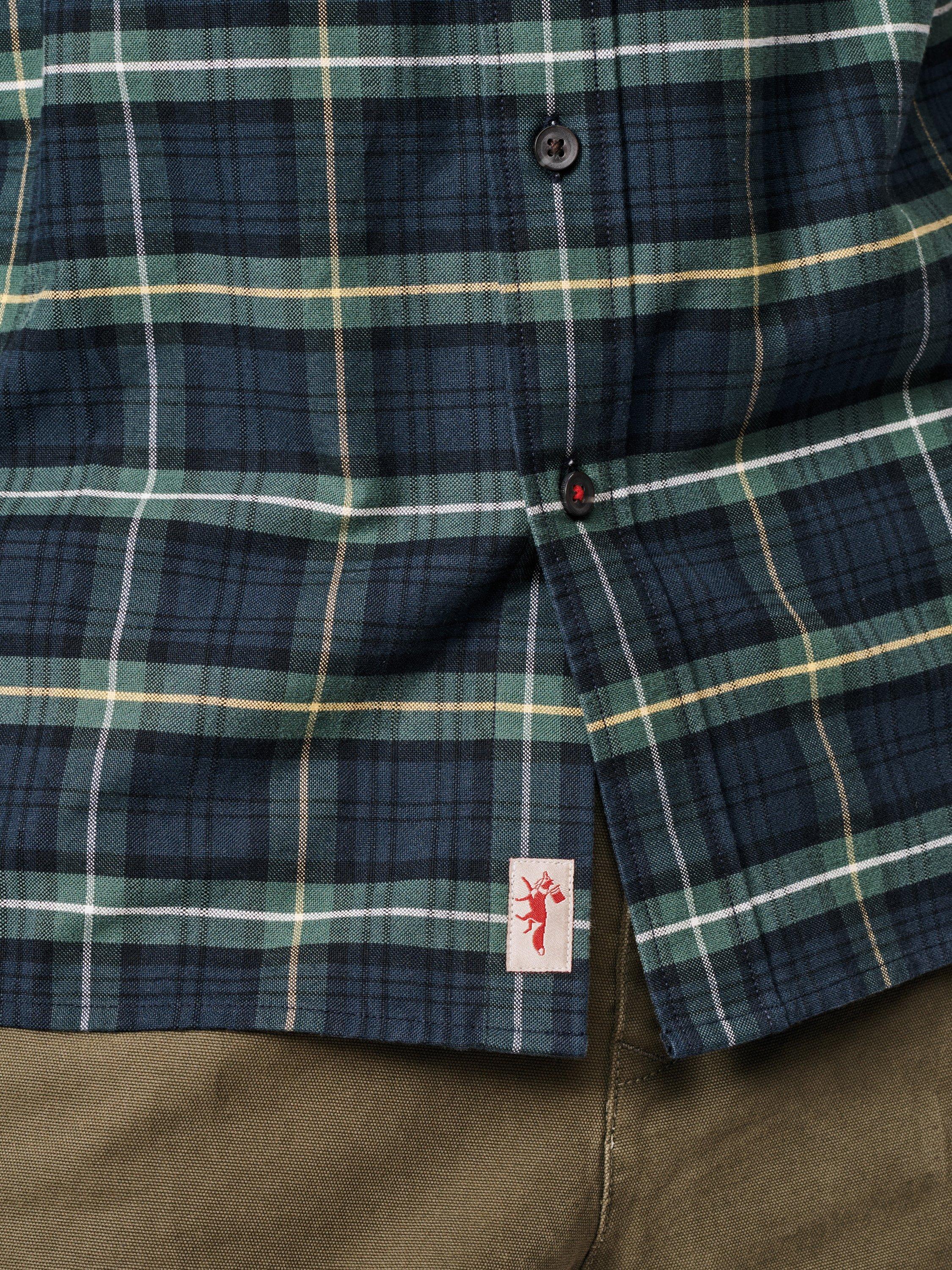 Product image 5 of 6, which shows Aubin Aldridge Check Oxford Shirt, Navy/Multi, M
