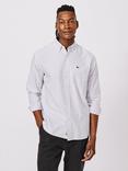 Aubin Aldridge Stripe Oxford Shirt, White/Purple