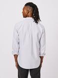 Aubin Aldridge Stripe Oxford Shirt, White/Purple