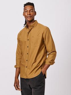 Aubin Aldridge Cotton Long Sleeve Collar Shirt, Dijon