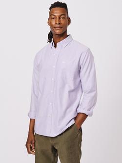 Aubin Aldridge Cotton Long Sleeve Collar Shirt, Lavender