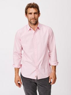 Aubin Chase Poplin Cotton Regular Fit Shirt, Pink