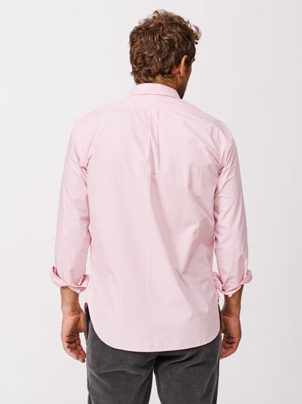 Aubin Chase Poplin Cotton Regular Fit Shirt - view 2, Pink