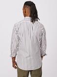 Aubin Gladstone Stripe Poplin Shirt, Navy/Port