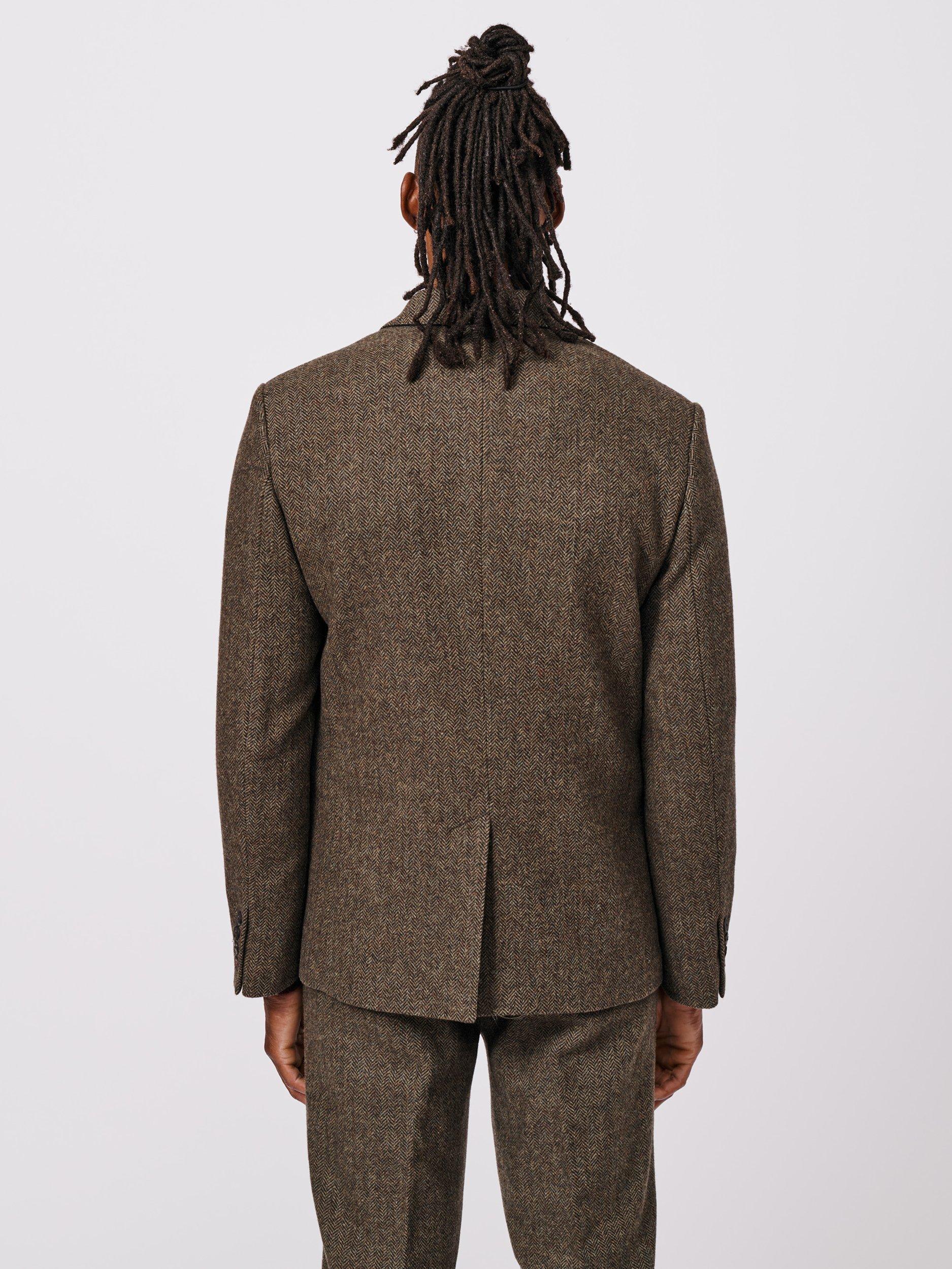 Product image 2 of 7, which shows Aubin Pasmore Herringbone Wool Suit Blazer, Green, 38R