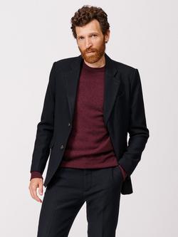 Aubin Pasmore Wool Suit Blazer, Navy Flannel