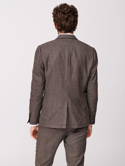 Aubin Pasmore Puppy Tooth Wool Suit Blazer, Multi - view 2, Multi