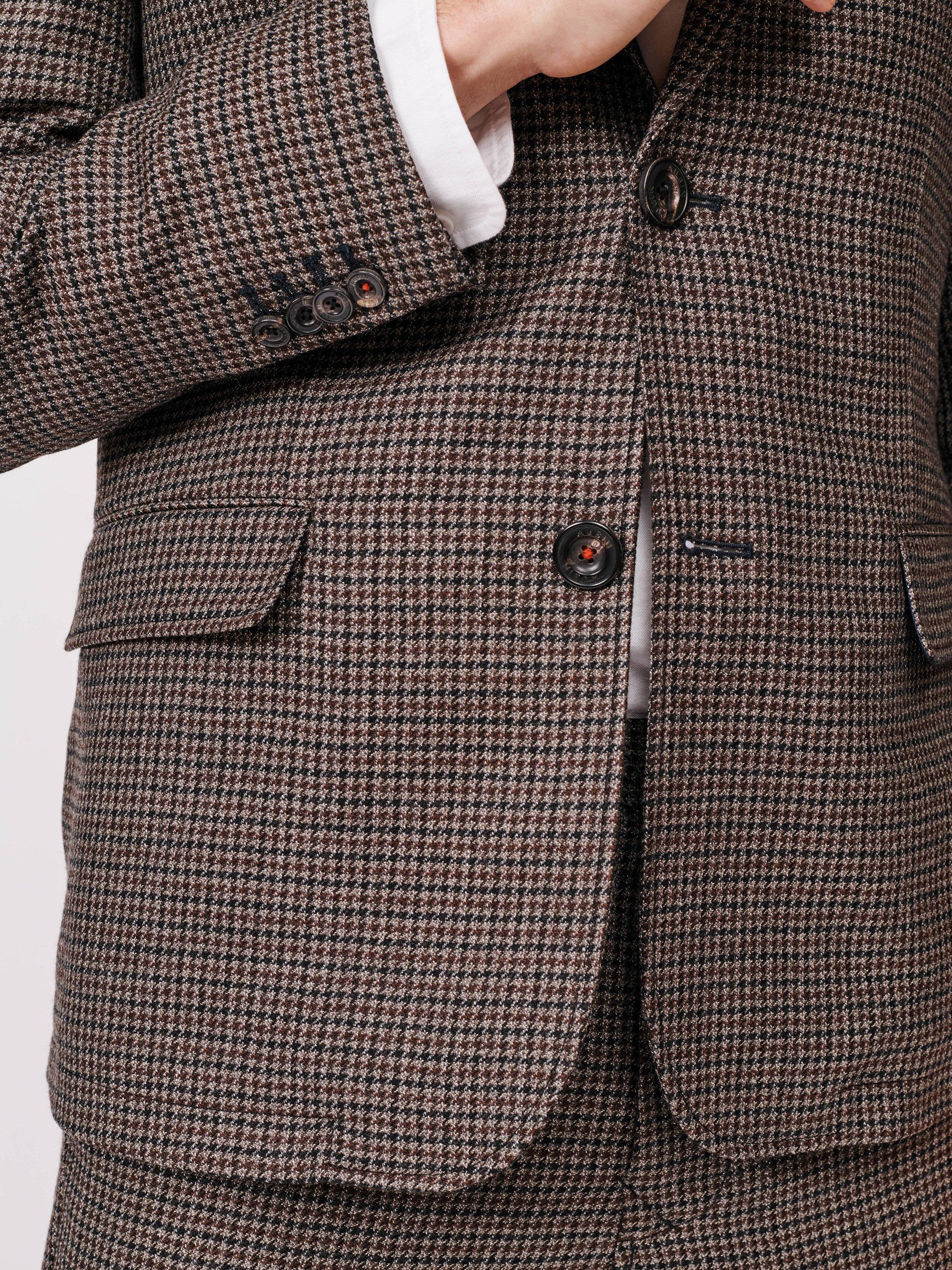 Product image 5 of 8, which shows Aubin Pasmore Puppy Tooth Wool Suit Blazer, Multi, 38R