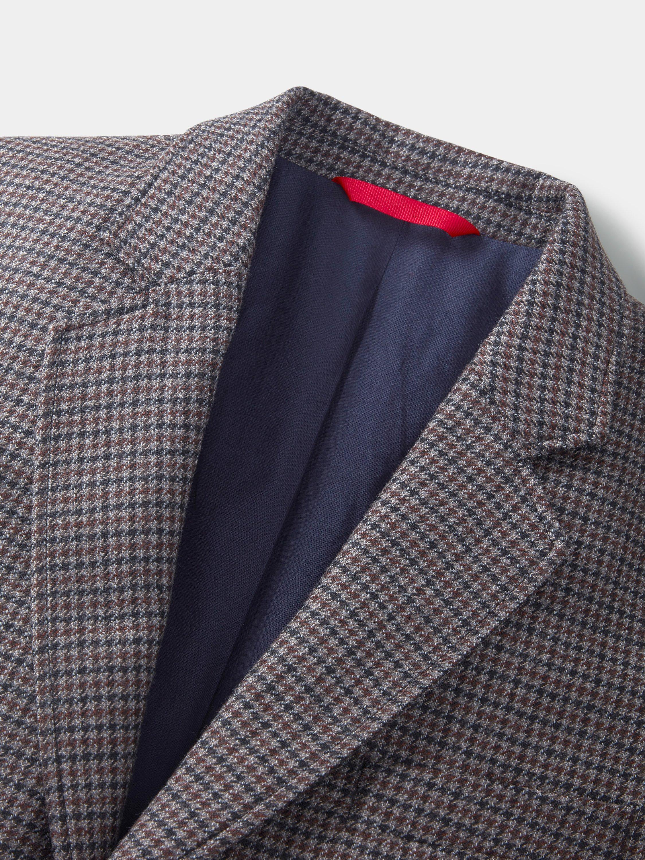 Product image 6 of 8, which shows Aubin Pasmore Puppy Tooth Wool Suit Blazer, Multi, 38R