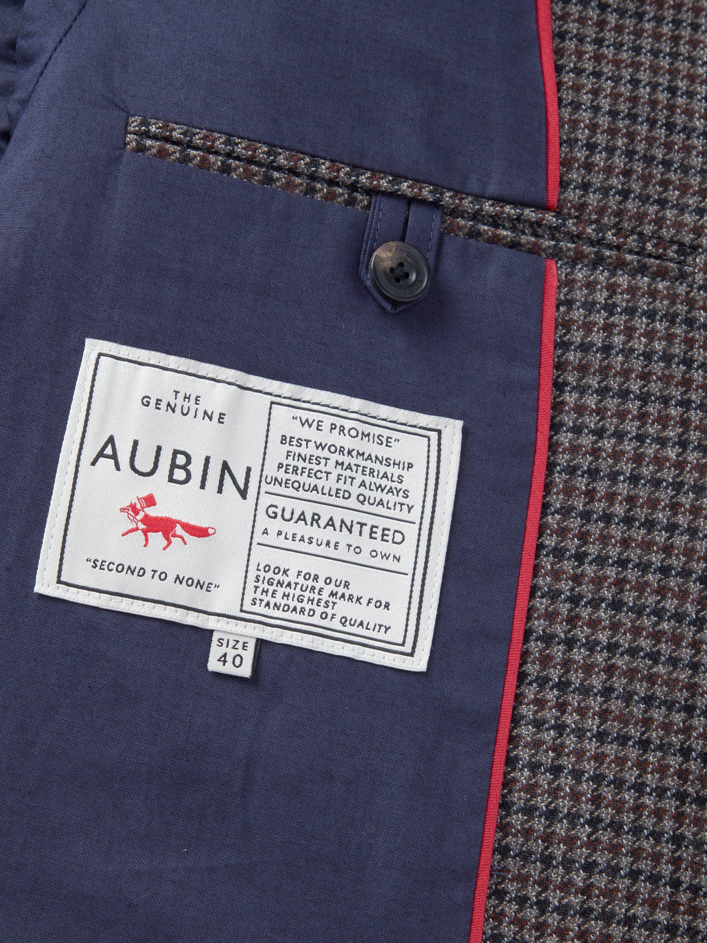 Product image 7 of 8, which shows Aubin Pasmore Puppy Tooth Wool Suit Blazer, Multi, 38R