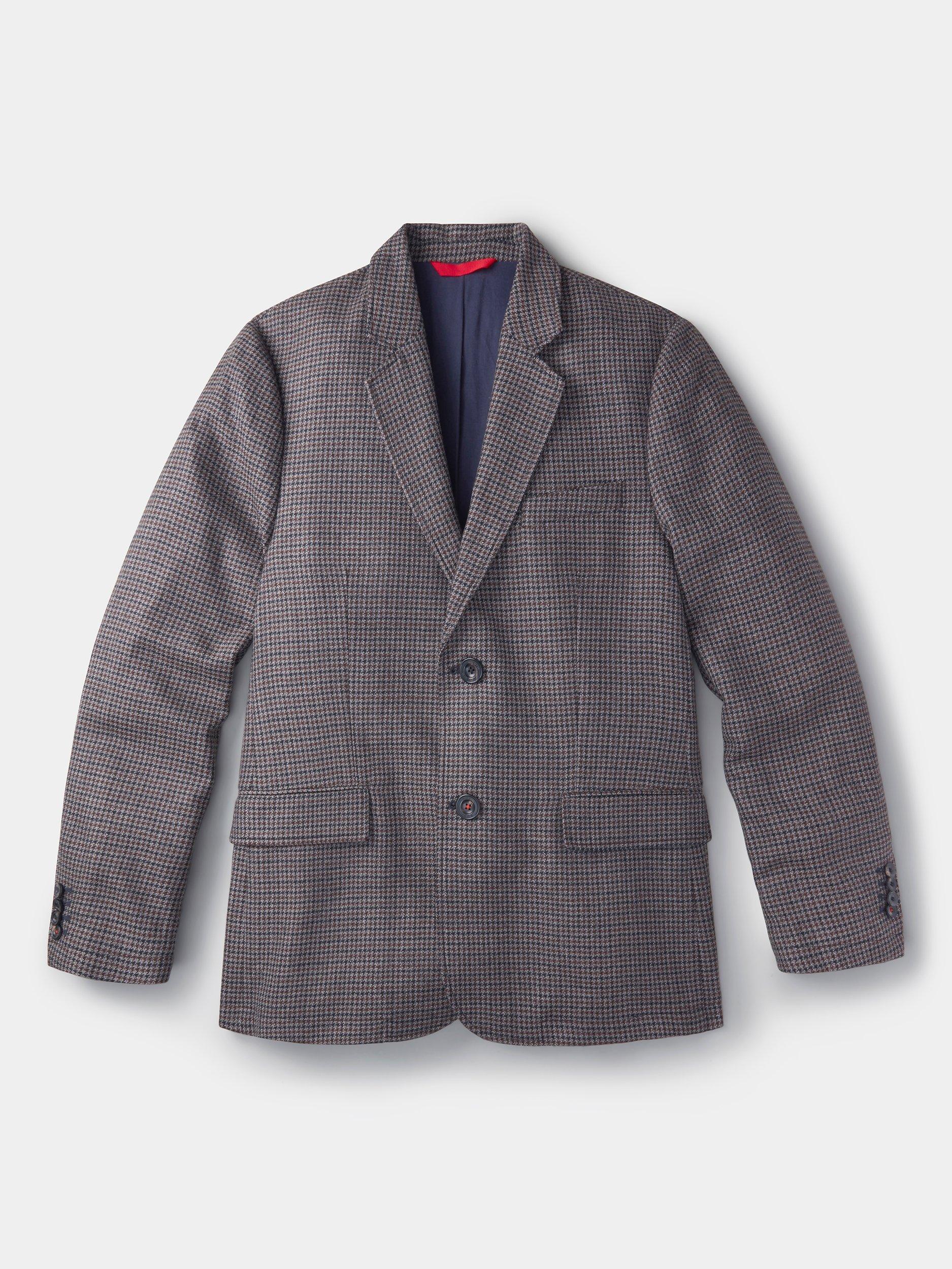 Product image 8 of 8, which shows Aubin Pasmore Puppy Tooth Wool Suit Blazer, Multi, 38R