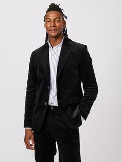 Aubin Pasmore Corduroy Suit Blazer, Black
