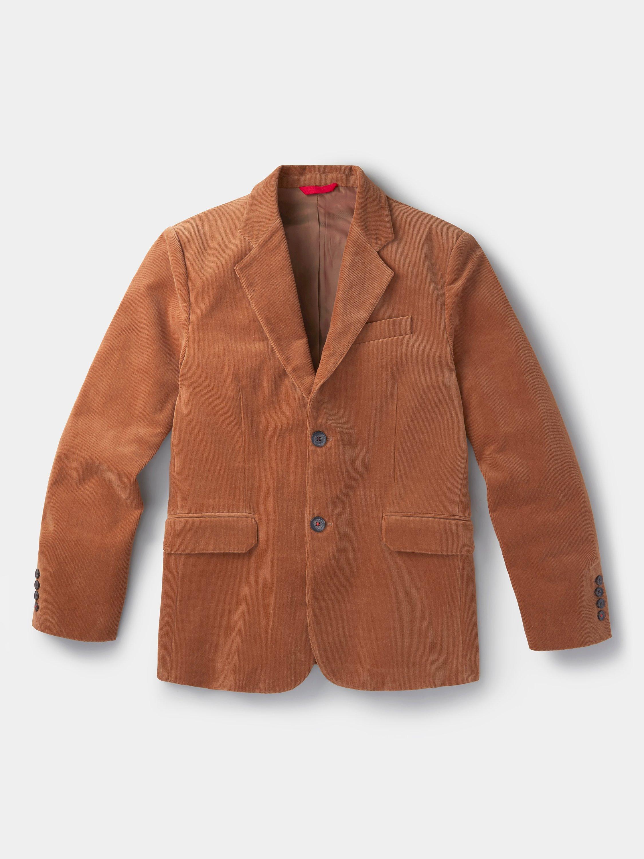 Product image 7 of 7, which shows Aubin Pasmore Corduroy Suit Blazer, Camel, 38R